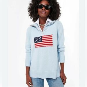 Tuckernuck Americana Half Zip Cotton Sweater
